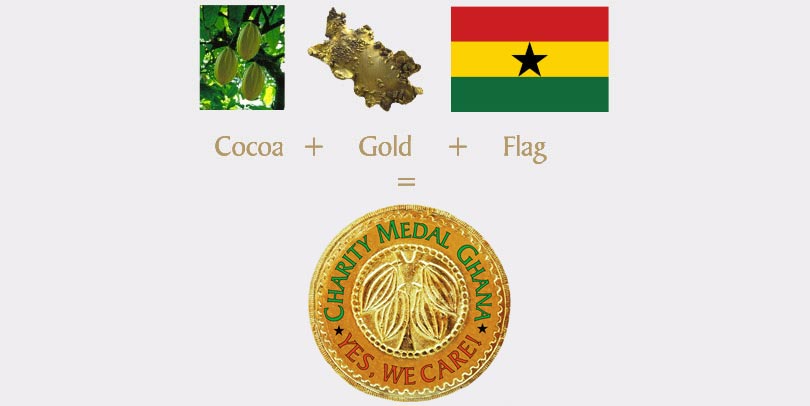 The Design of the Charity Medal Ghana